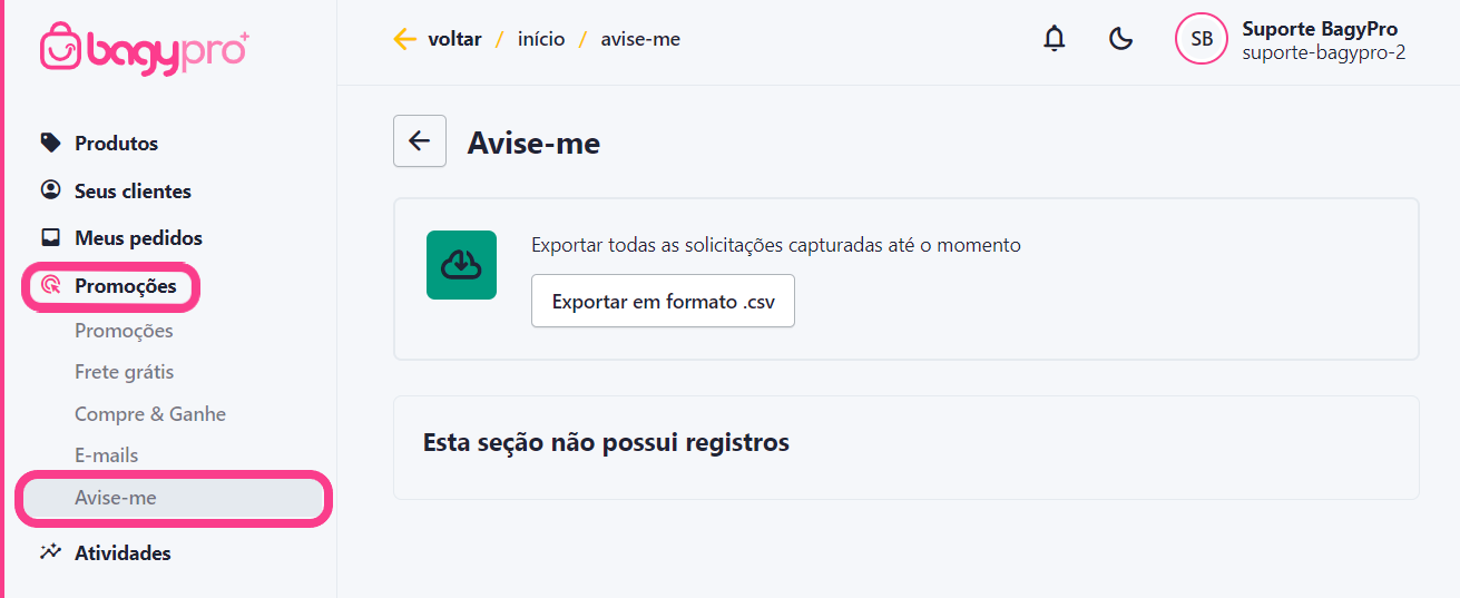 Clique no botão Configurações do hotsite e preencha com o título que desejar.