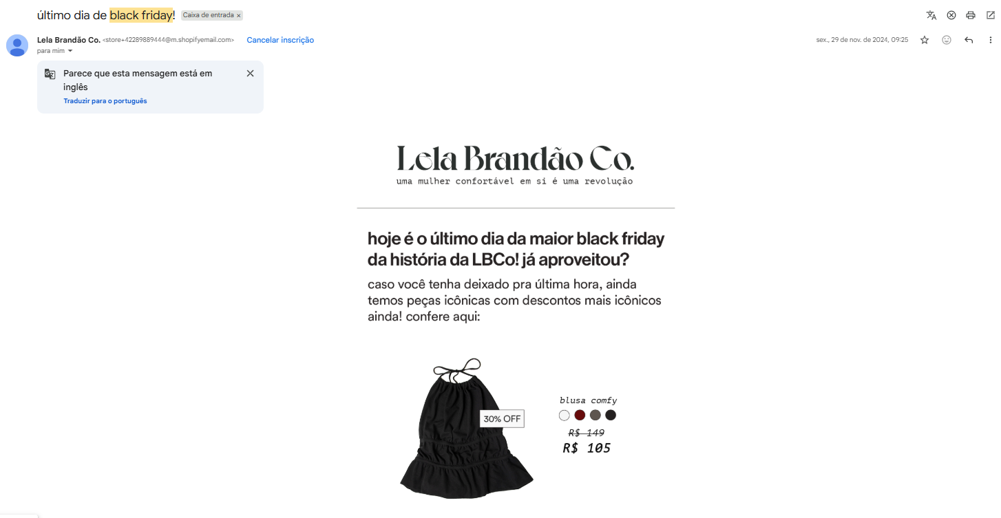 Envio de e-mails promocionais - lela brandão.co