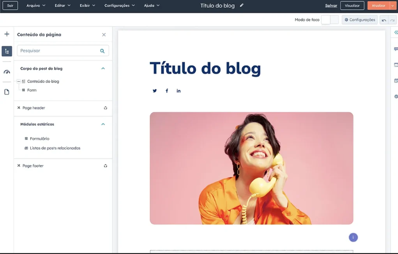 Exemplo de blog para vender sem aparecer.