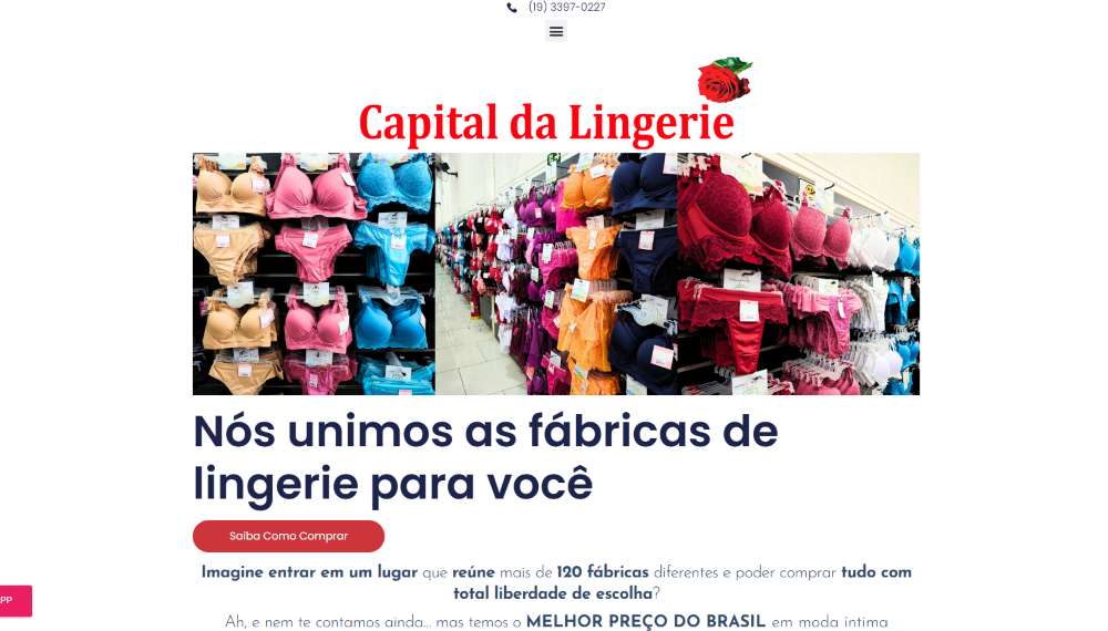 capital lingerie - fornecedor de lingerie