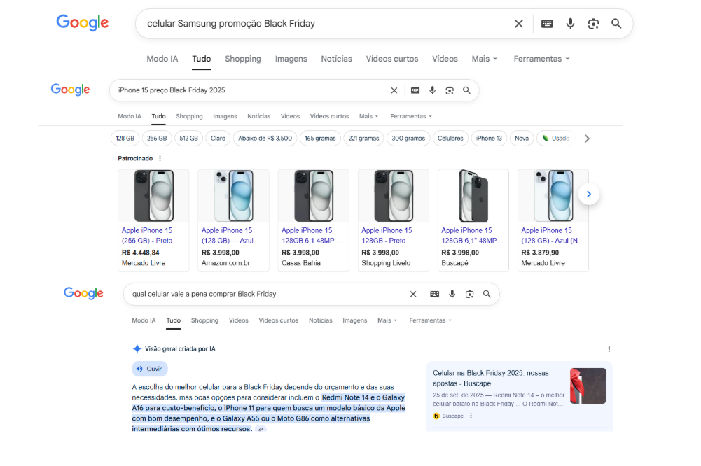 pesquisa de palavra-chave estratégica para Black Friday