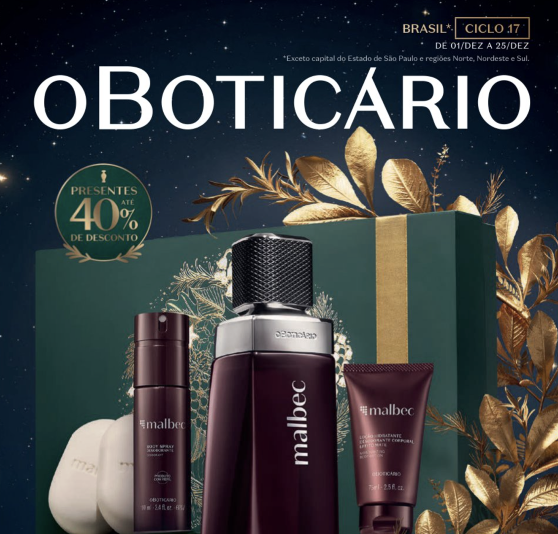 Exemplo da marca de perfumes brasileira - O Boticário