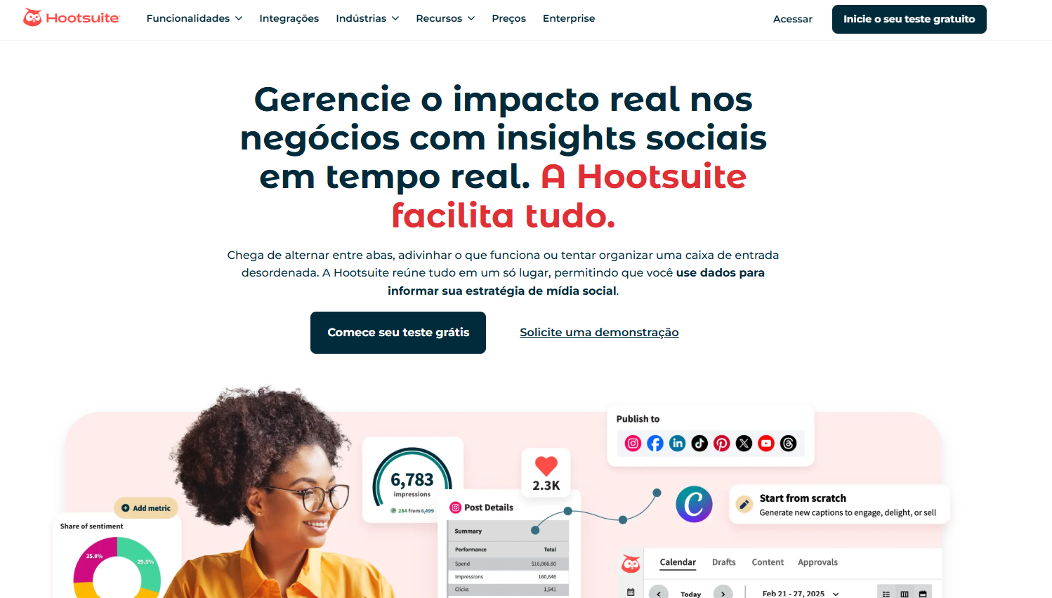Apps para organizar feed do Instagram - Hootsuite