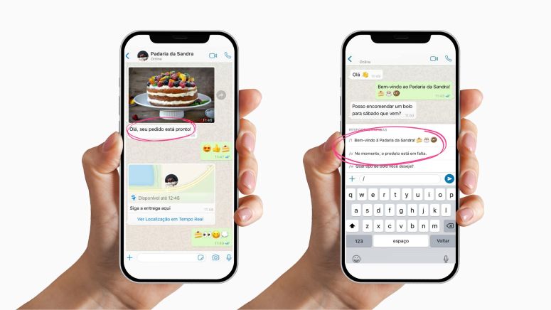 Respostas rápidas para dúvidas recorrentes - WhatsApp Business